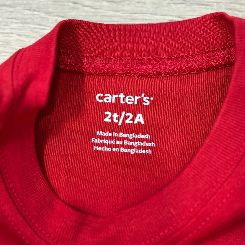 Carter's Boys Christmas‎ Polar Bear Crashing Through the Snow Tee - Size 2T NWT